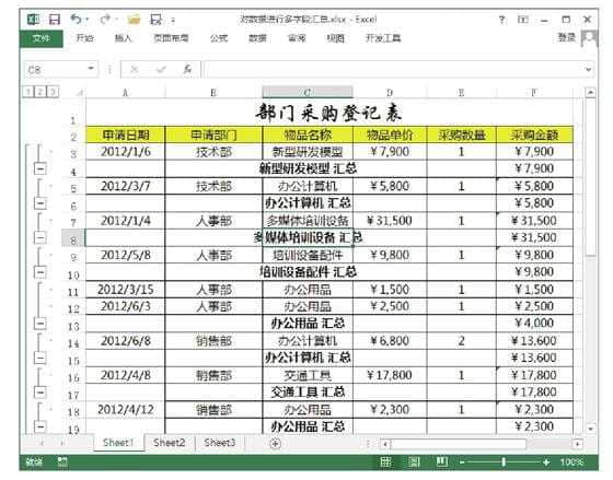 簡單幾步對excel表格中數據進行分類彙總的方法-excel分類彙總