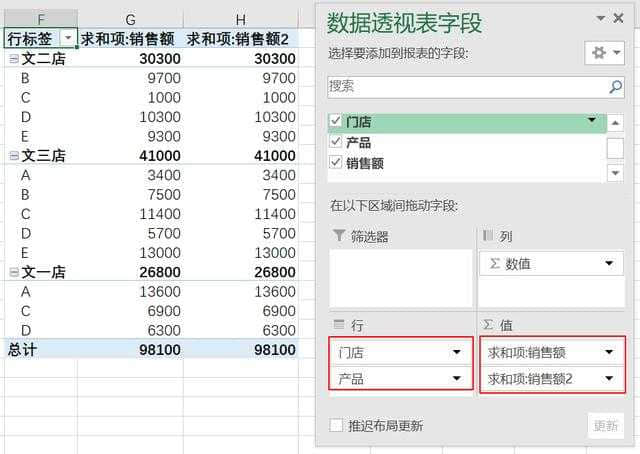 數據透視表-計算銷量排名(上)-excel名次在值字段設置中,點擊值顯示