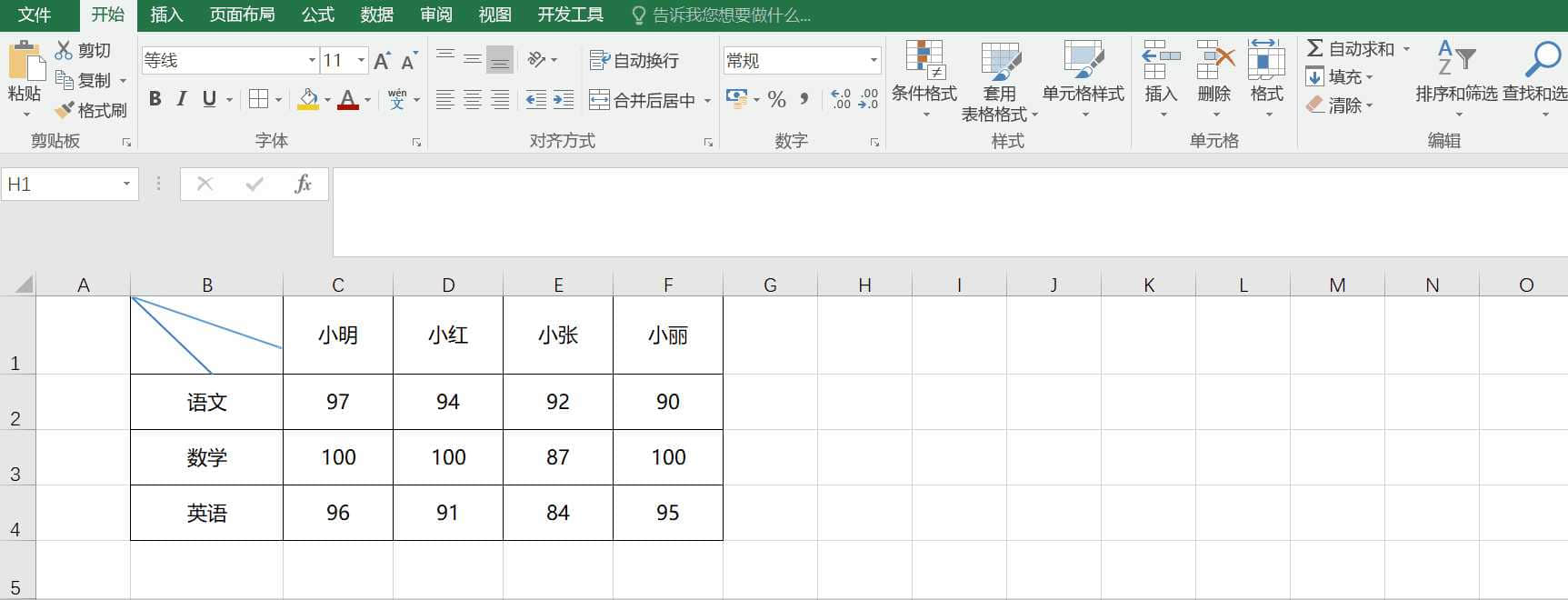 excel實用小技巧:單斜線&雙斜線表頭製作-excel表格斜線